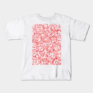 Red flower pattern Kids T-Shirt